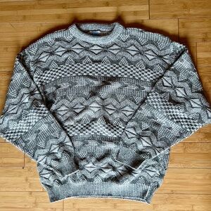 Vintage Royal North Mills Outfitters Men’s Ivory & Olive Sweater - XL - USA